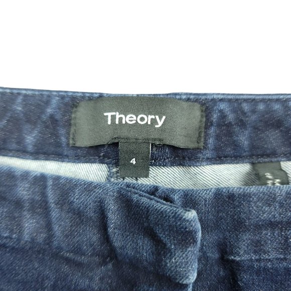 THEORY Womens 4 Jeans Movement Denim Classic Cropped Skinny Pant Retail $225 - Picture 2 of 12